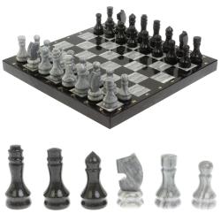 Шахматы &quot;Традиционные&quot; 44х44 см из мрамора и габбро-диабаза — 
