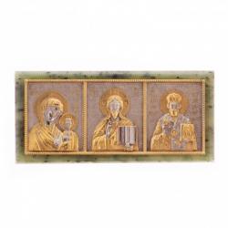 Икона в автомобиль камень нефрит Златоуст — 