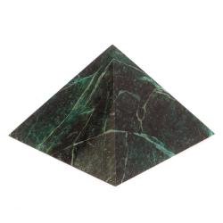 Пирамида 11х11х7,5 см камень змеевик — 