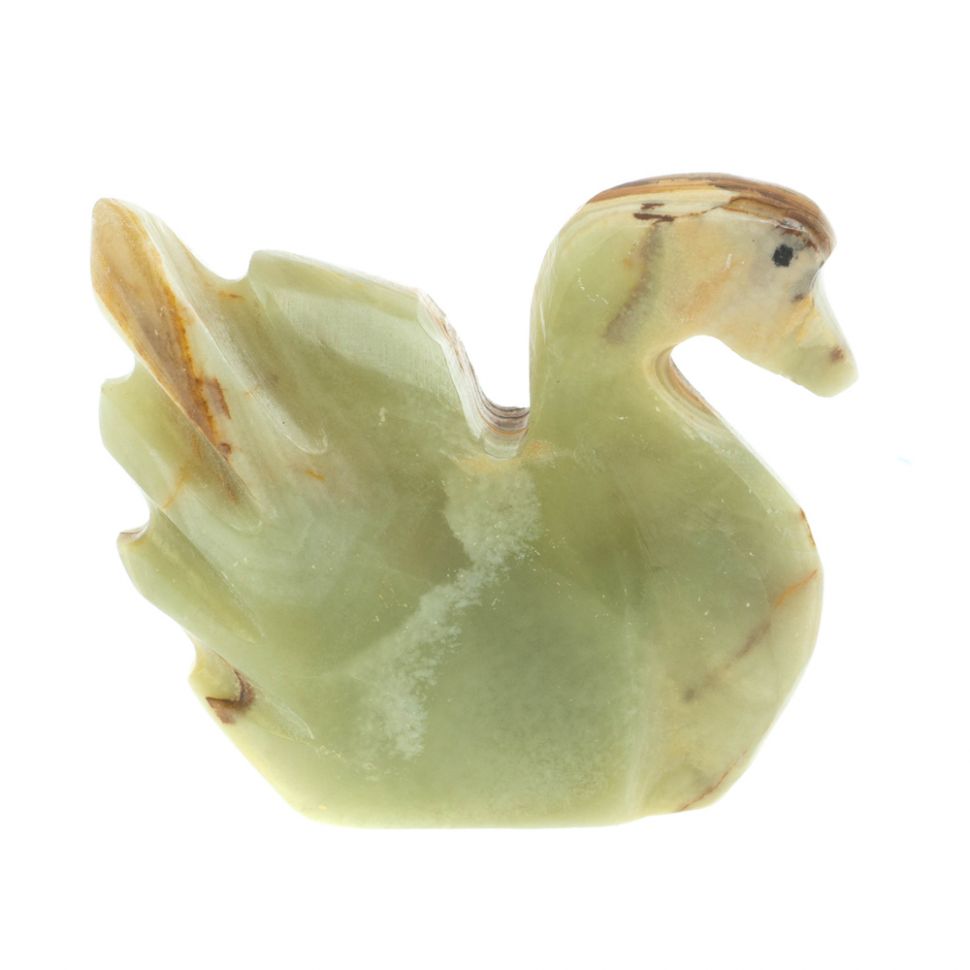 Сувенир "Лебедь" из оникса 6,5х2х5,5 см (2,5) фото 1 — 