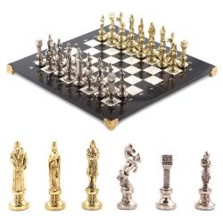 Шахматы &quot;Ренессанс&quot; доска 36х36 см мрамор фигуры цвет золото / серебро — 