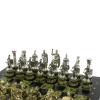 Шахматы "Римские войны" на подставках доска 44х44 из змеевика фото 4 — 