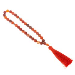 Четки из камня полосатый сердолик 35 бусин — 