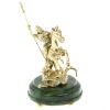 Бронзовая статуэтка "Георгий Победоносец" на нефрите фото 1 — 