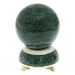 Шар &quot;Антистресс&quot; 13 см на подставке камень змеевик 13х13х19 см — 