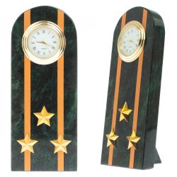 Часы &quot;Погон полковник МЧС&quot; камень змеевик — 