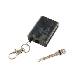 Брелок огниво &quot;Вечная спичка&quot; с накладкой из камня офит — 
