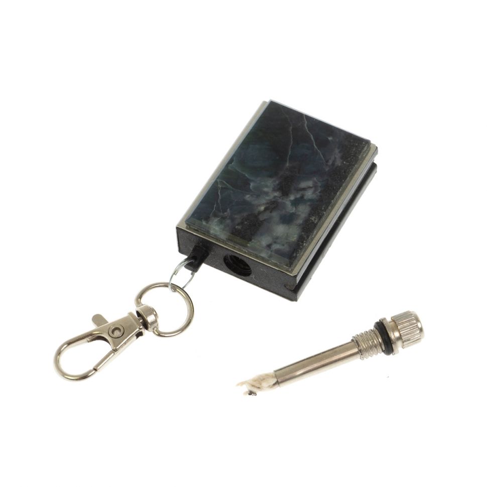 Брелок огниво "Вечная спичка" с накладкой из камня офит фото 1 — 