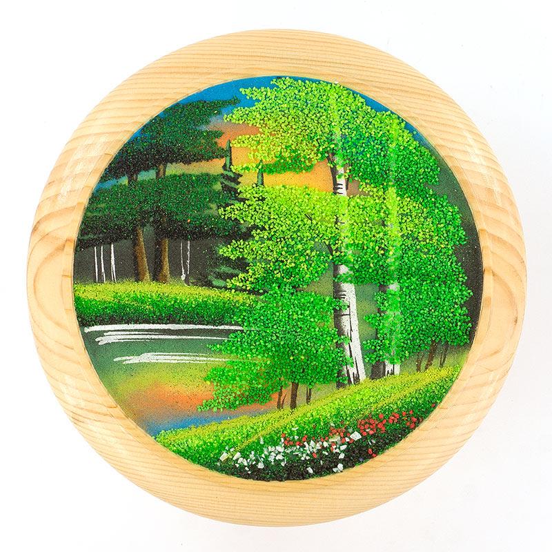 Тарелка декоративная "Лето" 25 см каменная крошка фото 1 — 