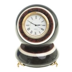 Настольные часы &quot;Шар Антистресс&quot; из черного змеевика 10 см — 