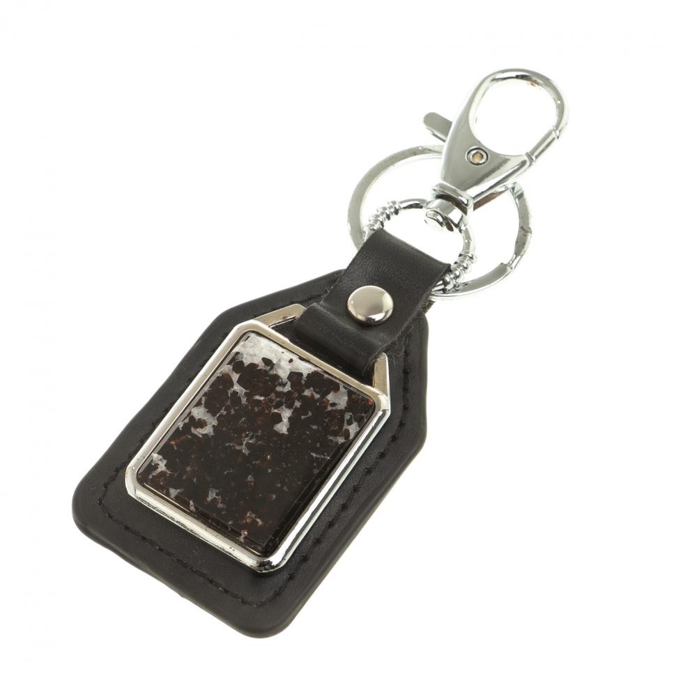 Брелок для ключей с накладкой из флогопита фото 1 — 