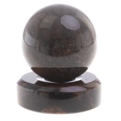 Шар из коричневого обсидиана 6 см на круглой подставке — 