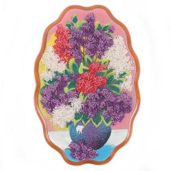 Картина из каменной крошки &quot;Натюрморт сирень&quot; 29х19 см — 