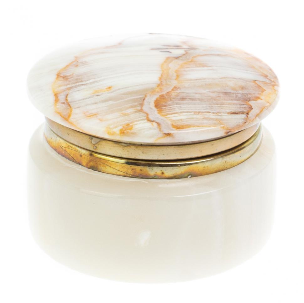 Шкатулка из оникса 6х6х4,5 см (2,5) фото 1 — 