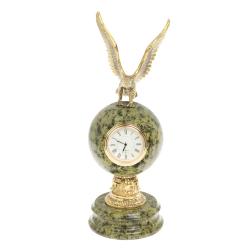 Настольные часы &quot;Орел&quot; бронза змеевик — 