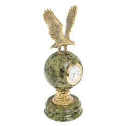 Настольные часы &quot;Орел&quot; бронза змеевик — 