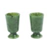 Пара рюмок из нефрита 4,2х4,2х6,5 см 20 мл фото 1 — 