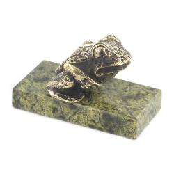Статуэтка из бронзы и змеевика &quot;Лягушка царевна&quot; — 