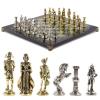 Шахматы "Отечественная война 1812 г." доска 40х40 см змеевик фото 1 — 