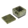 Шкатулка квадратная из змеевика 5,5х5,5х5,5 см фото 3 — 