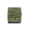 Шкатулка квадратная из змеевика 5,5х5,5х5,5 см фото 2 — 