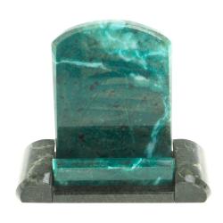 Подставка для телефона из темно-зеленого змеевика — 