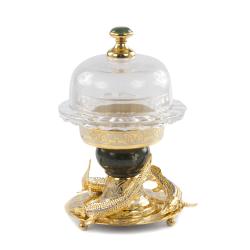 Икорница &quot;Три осетра&quot; из нефрита Златоуст — 