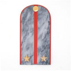 Сувенирный магнит &quot;Погон Лейтенант МВД&quot; камень мрамор — 