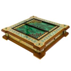 Нарды &quot;Орнамент&quot; камень малахит Златоуст — 