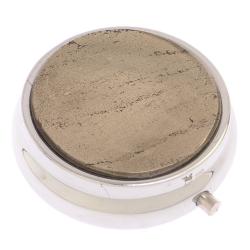 Таблетница на 3 отделения камень пирит цвет серебро — 