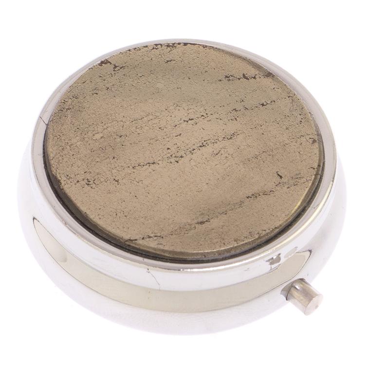 Таблетница на 3 отделения камень пирит цвет серебро фото 1 — 