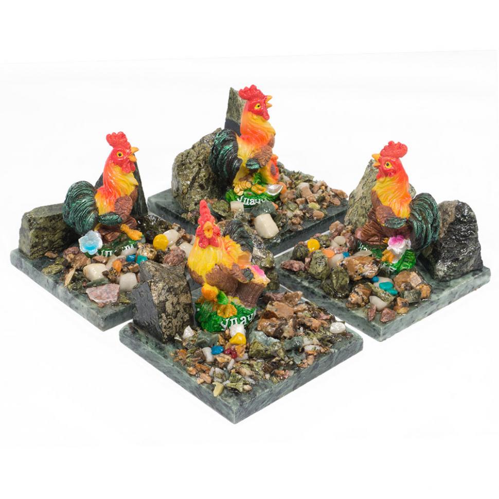 Сувенир "Петух на мешке Удачи №3" в ассортименте фото 1 — 