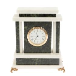 Часы из нефрита и белого мрамора — 