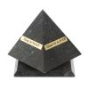 Шефик Пирамида 12,5х12,5х13,5 см из камня черный змеевик фото 2 — 