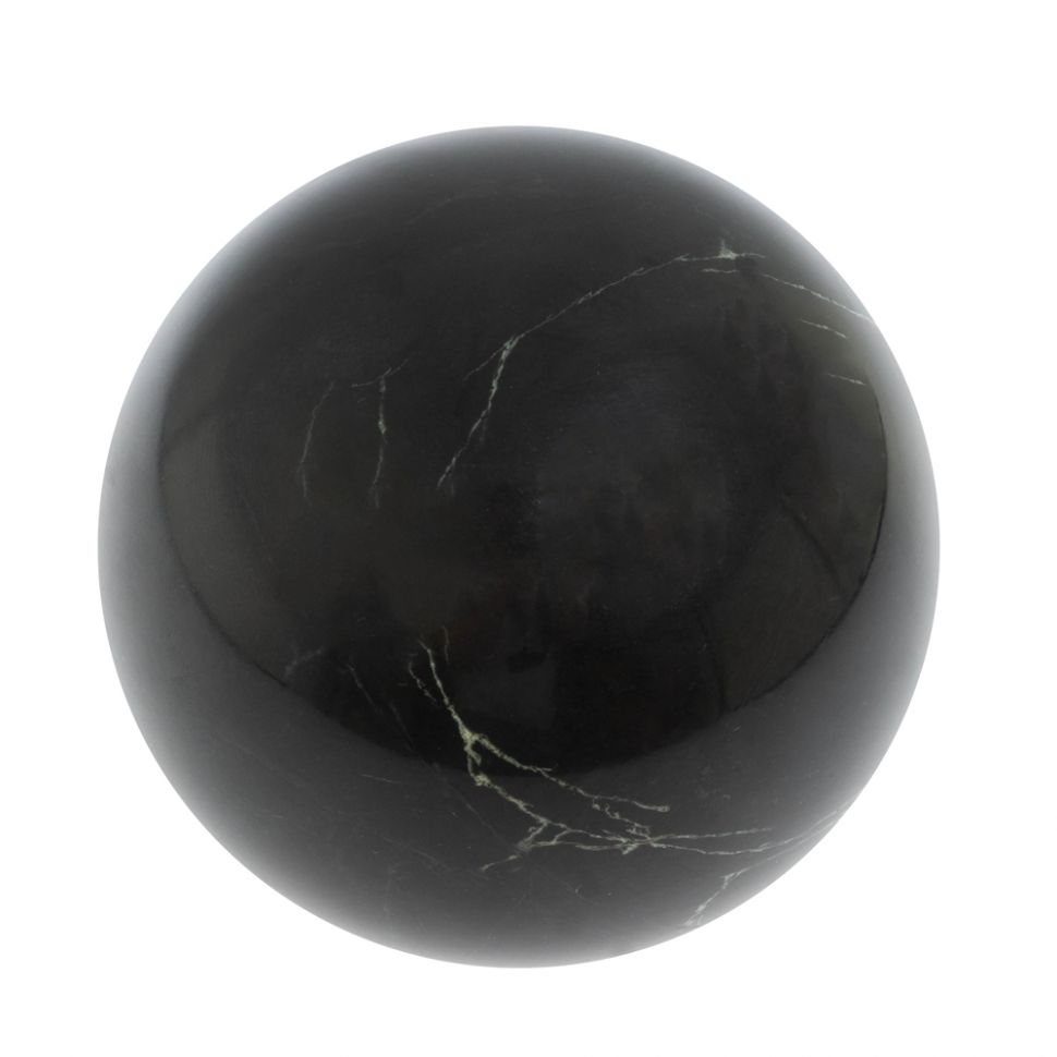 Шар из черного змеевика 11,5 см фото 1 — 