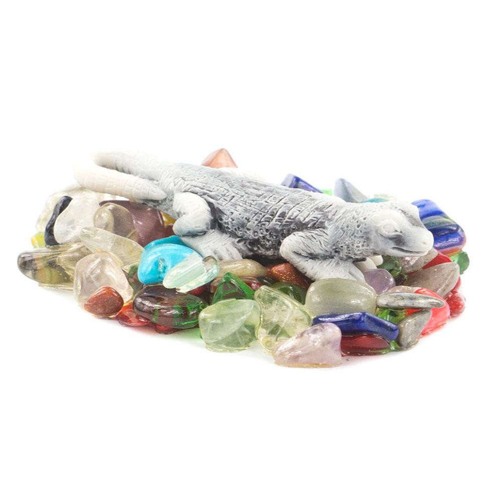 Сувенир "Ящерица" из мрамолита фото 1 — 