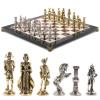 Шахматы "Отечественная война 1812 г." доска 40х40 см мрамор лемезит фото 1 — 