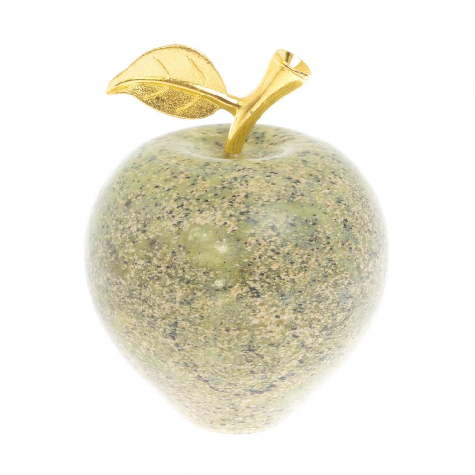 Сувенир "Яблоко" из змеевика 7х7х9 см фото 1 — 