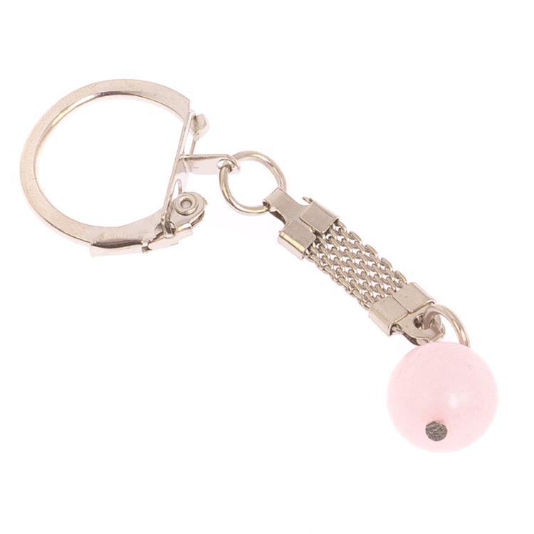 Брелок знак зодиака "Водолей" камень розовый кварц фото 1 — 
