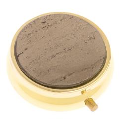 Таблетница на 3 отделения камень пирит цвет золото — 