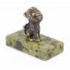 Статуэтка из бронзы на подставке из змеевика "Левушка" фото 1 — 
