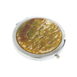 Зеркало круглое благородный офит цвет серебро — 