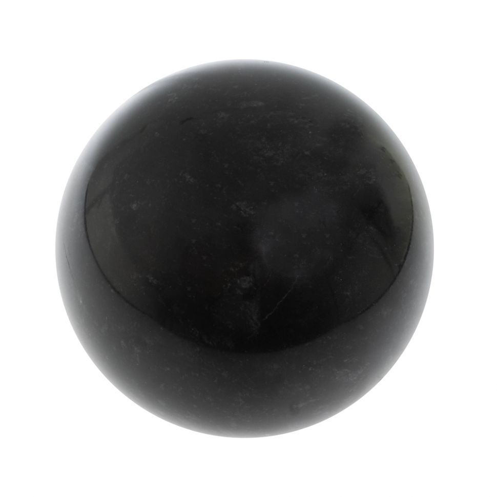 Шар из черного змеевика 13 см фото 1 — 