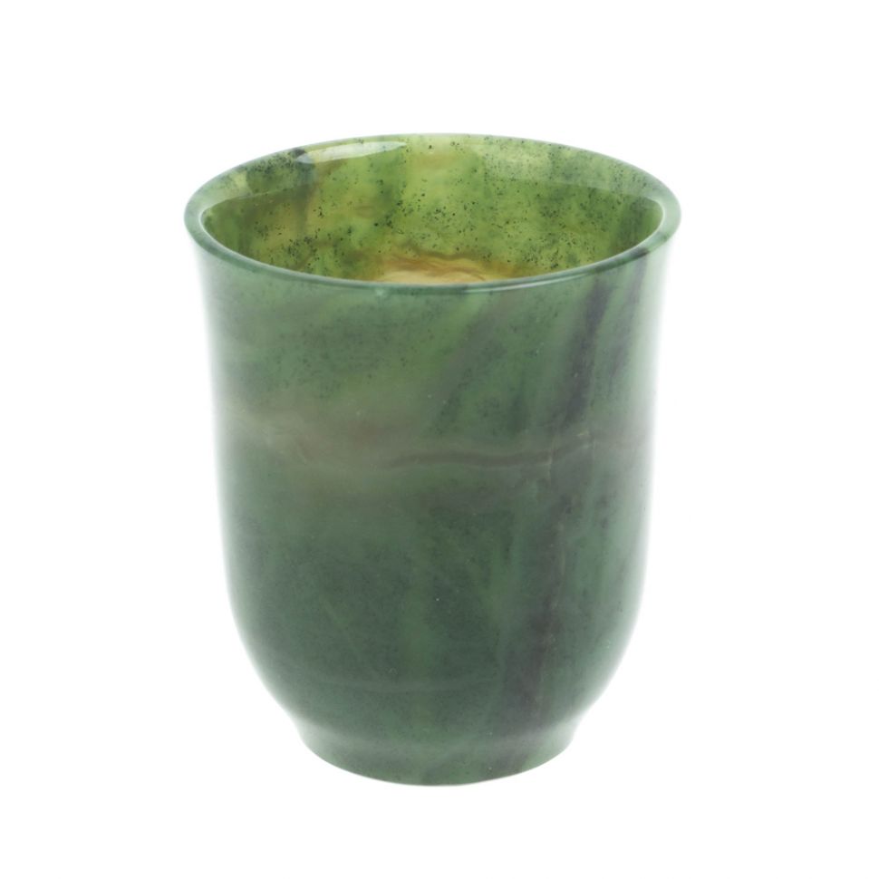 Кружка кофейная из нефрита 6,5х6,5х7,5 см 135 мл фото 1 — 