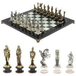 Шахматы &quot;Александр Македонский&quot; фигуры на подставках доска 40х40 см — 