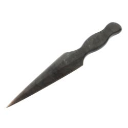 Декоративный нож из серого обсидиана 24,5х4,5х1 см — 