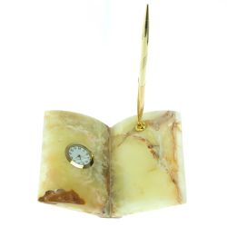 Часы &quot;Книжка&quot; из оникса (6х8) — 