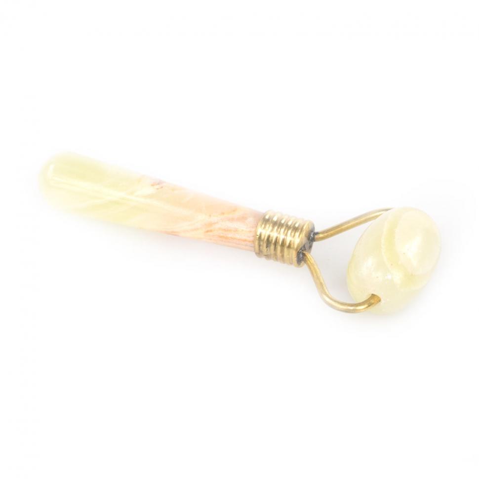 Роликовый массажер камень оникс 10,5х4,5х2 см фото 1 — 