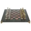 Шахматы "Икар" доска 32х32 см лемезит змеевик фото 2 — 