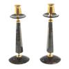 Подсвечники "Грани" коричневый обсидиан (пара) фото 1 — 